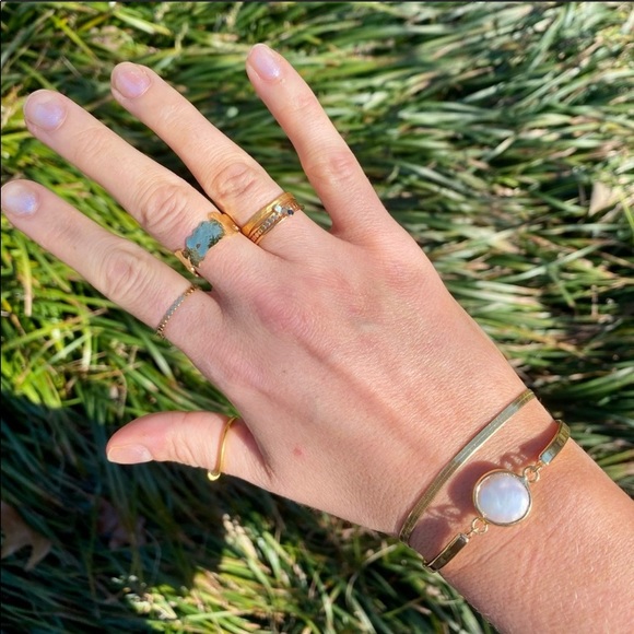 SALE: 🌟18 K gold leaf ring - Picture 2 of 13